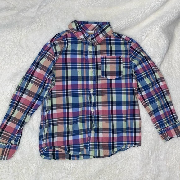 Gymboree Boys Plaid Button Down Shirt - Picture 1 of 4